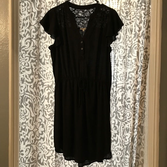 Charlotte Russe Black Tie-Waist Dress - Picture 1 of 4